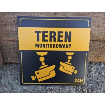 TABLICZKA OSTRZEGAWCZA (teren monitorowany)