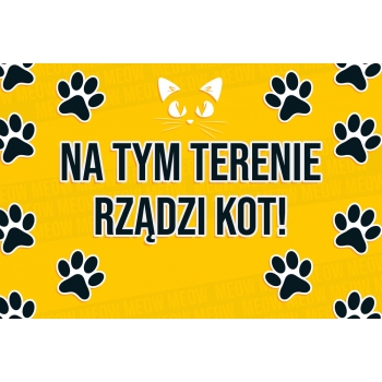 TABLICZKA KOT RZĄDZI
