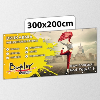baner reklamowy 300x200cm