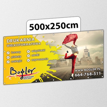 baner reklamowy 500x250cm