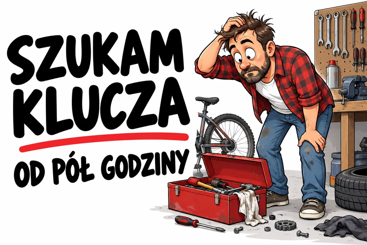 SZUKAM KLUCZA — OD PÓŁ GODZINY