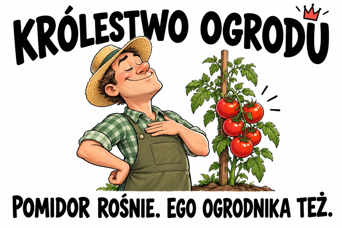 KRÓLESTWO OGRODU — POMIDOR ROŚNIE. EGO OGRODNIKA TEŻ.