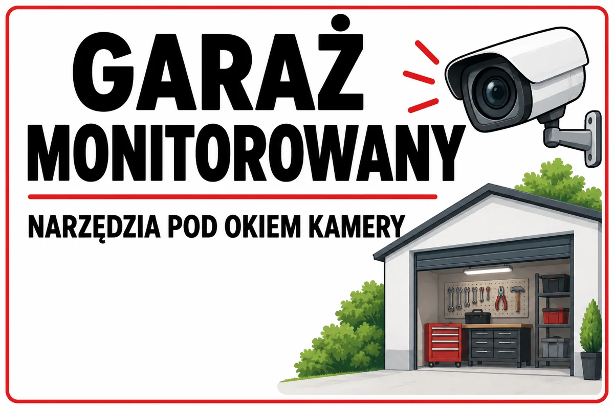 GARAŻ MONITOROWANY — NARZĘDZIA POD OKIEM KAMERY