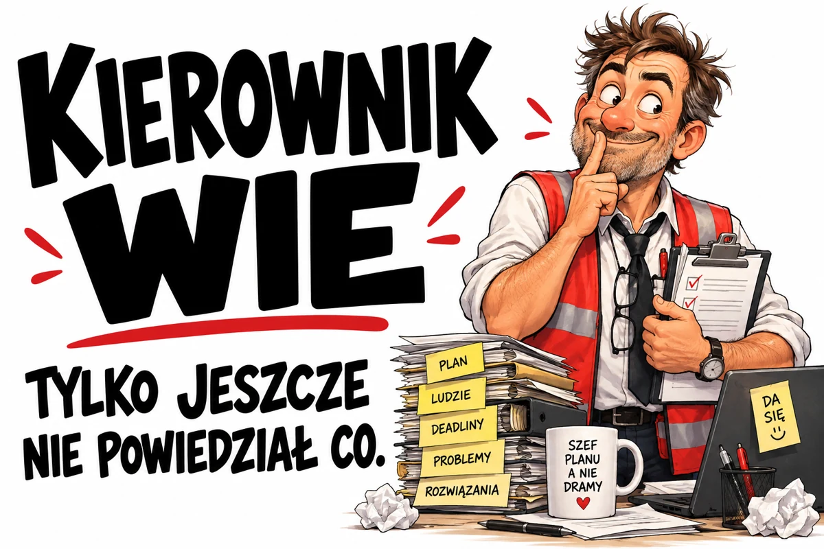 KIEROWNIK WIE — TYLKO JESZCZE NIE POWIEDZIAŁ CO.
