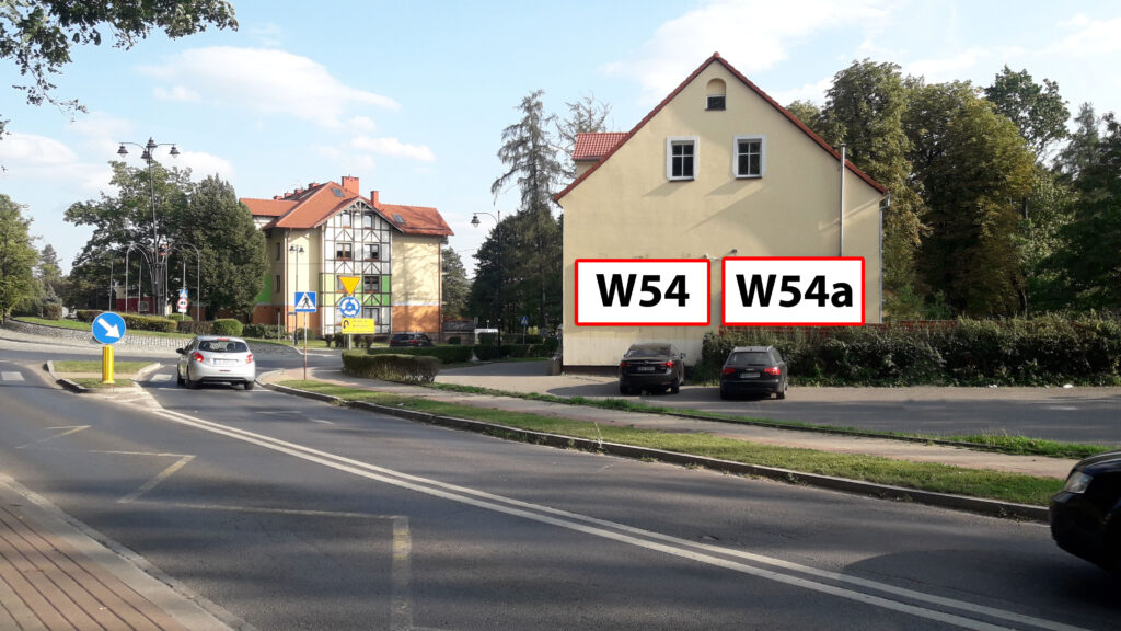 W54 — Wałbrzych · IGA – lewa tablica