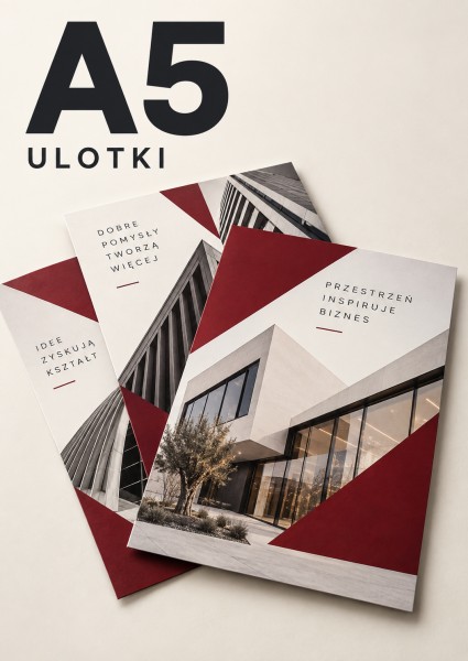 Ulotki standardowe A5 — 148 × 210 mm