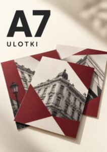 Ulotki standardowe A7 — 74 × 105 mm