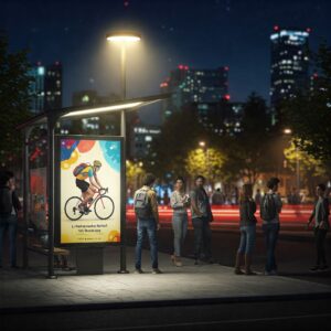 Citylight 120 × 180 cm (montaż + wydruk na Backlight ) — podgląd produktu