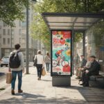 Citylight 120 × 180 cm (montaż + wydruk na papierze WB 150 g) — podgląd produktu