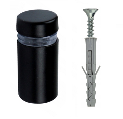 Dystans metalowy 25 × 12 mm — czarny — podgląd produktu