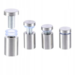Dystans metalowy 25 × 12 mm — srebrny metaliczny — podgląd produktu
