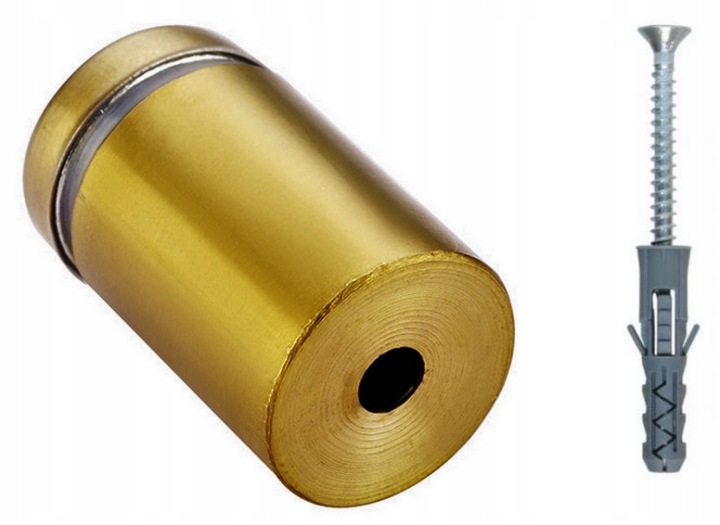 Dystans metalowy 25 × 12 mm — złoty — podgląd produktu