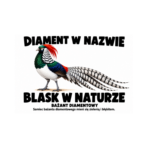 Bażant diamentowy — Bażant diamentowy — zestaw 10 różnych naklejek