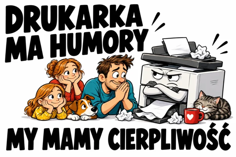DRUKARKA MA HUMORY — MY MAMY CIERPLIWOŚĆ | tabliczka Bogler 30 × 20 cm