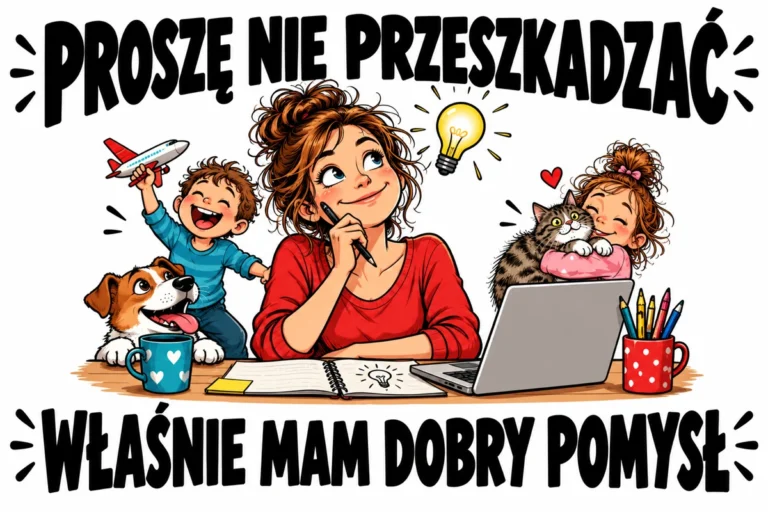 PROSZĘ NIE PRZESZKADZAĆ — WŁAŚNIE MAM DOBRY POMYSŁ | tabliczka Bogler 30 × 20 cm
