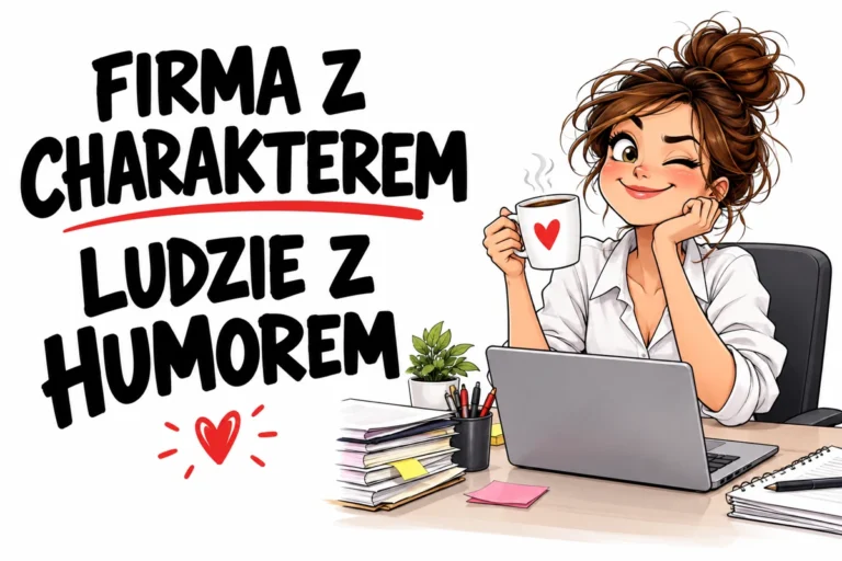 FIRMA Z CHARAKTEREM — LUDZIE Z HUMOREM | tabliczka Bogler 30 × 20 cm