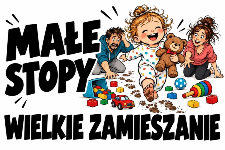 MAŁE STOPY — WIELKIE ZAMIESZANIE | tabliczka Bogler 30 × 20 cm