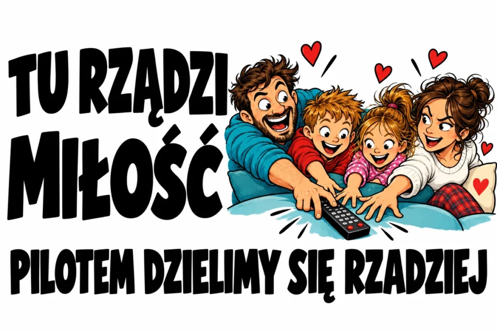 TU RZĄDZI MIŁOŚĆ — PILOTEM DZIELIMY SIĘ RZADZIEJ | tabliczka Bogler 30 × 20 cm