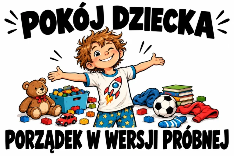 POKÓJ DZIECKA — PORZĄDEK W WERSJI PRÓBNEJ | tabliczka Bogler 30 × 20 cm