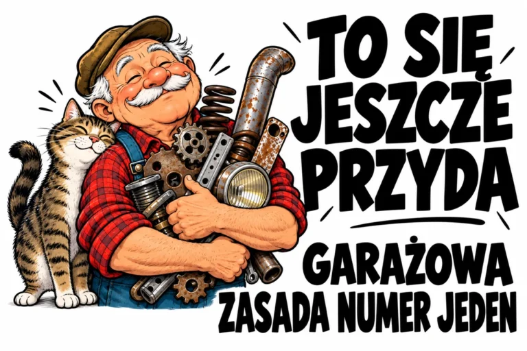 TO SIĘ JESZCZE PRZYDA — GARAŻOWA ZASADA NUMER JEDEN | tabliczka Bogler 30 × 20 cm