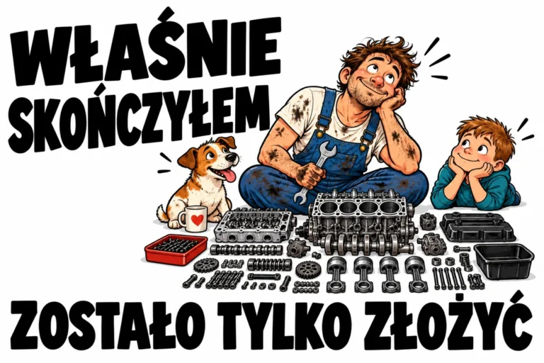 WŁAŚNIE SKOŃCZYŁEM — ZOSTAŁO TYLKO ZŁOŻYĆ | tabliczka Bogler 30 × 20 cm