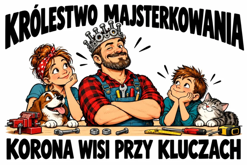 KRÓLESTWO MAJSTERKOWANIA — KORONA WISI PRZY KLUCZACH | tabliczka Bogler 30 × 20 cm