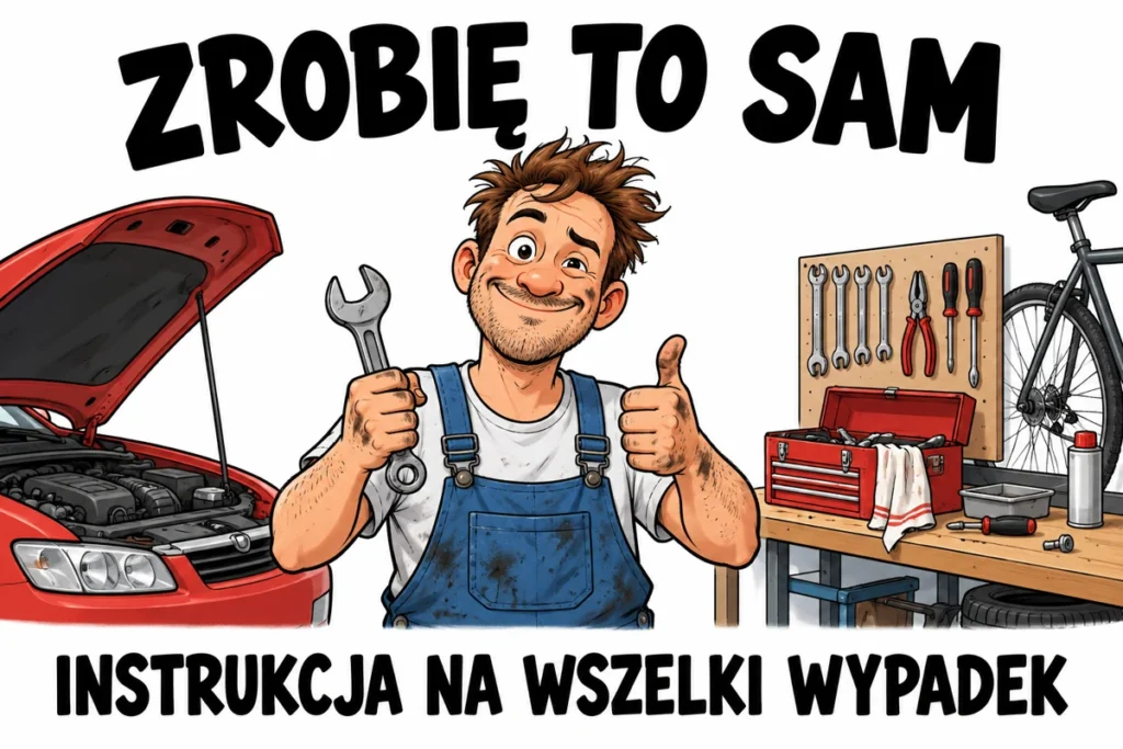 ZROBIĘ TO SAM — INSTRUKCJA NA WSZELKI WYPADEK | tabliczka Bogler 30 × 20 cm
