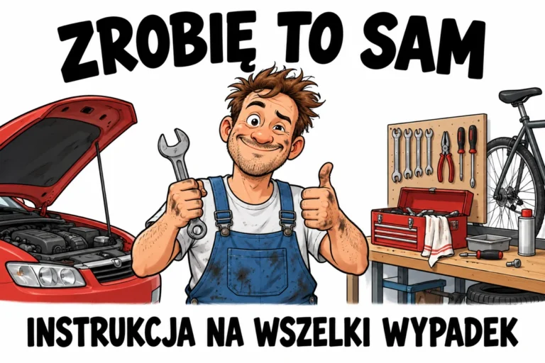 ZROBIĘ TO SAM — INSTRUKCJA NA WSZELKI WYPADEK | tabliczka Bogler 30 × 20 cm