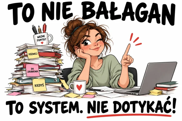 TO NIE BAŁAGAN — TO SYSTEM. NIE DOTYKAĆ!