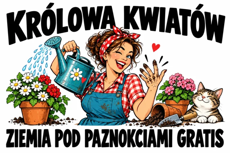 KRÓLOWA KWIATÓW — ZIEMIA POD PAZNOKCIAMI GRATIS | tabliczka Bogler 30 × 20 cm