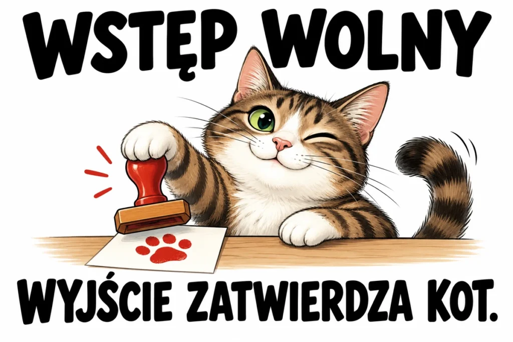 WSTĘP WOLNY — WYJŚCIE ZATWIERDZA KOT.
