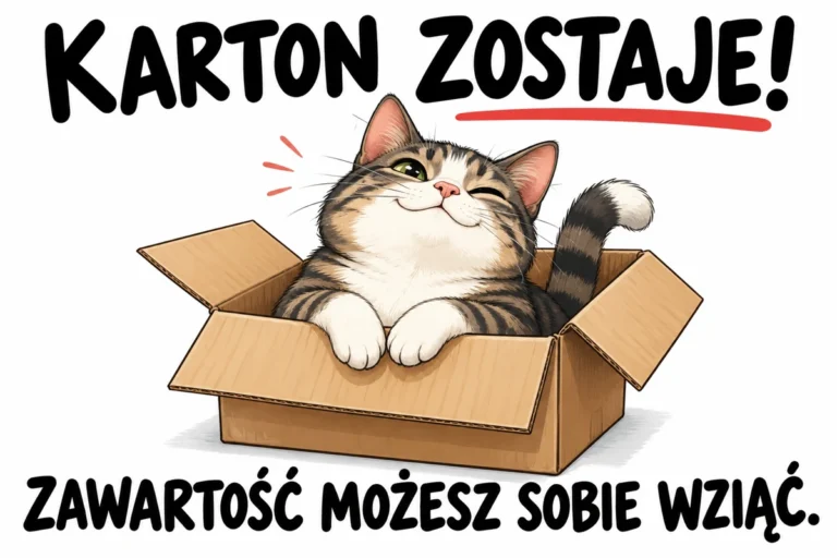 KARTON ZOSTAJE! — ZAWARTOŚĆ MOŻESZ SOBIE WZIĄĆ.