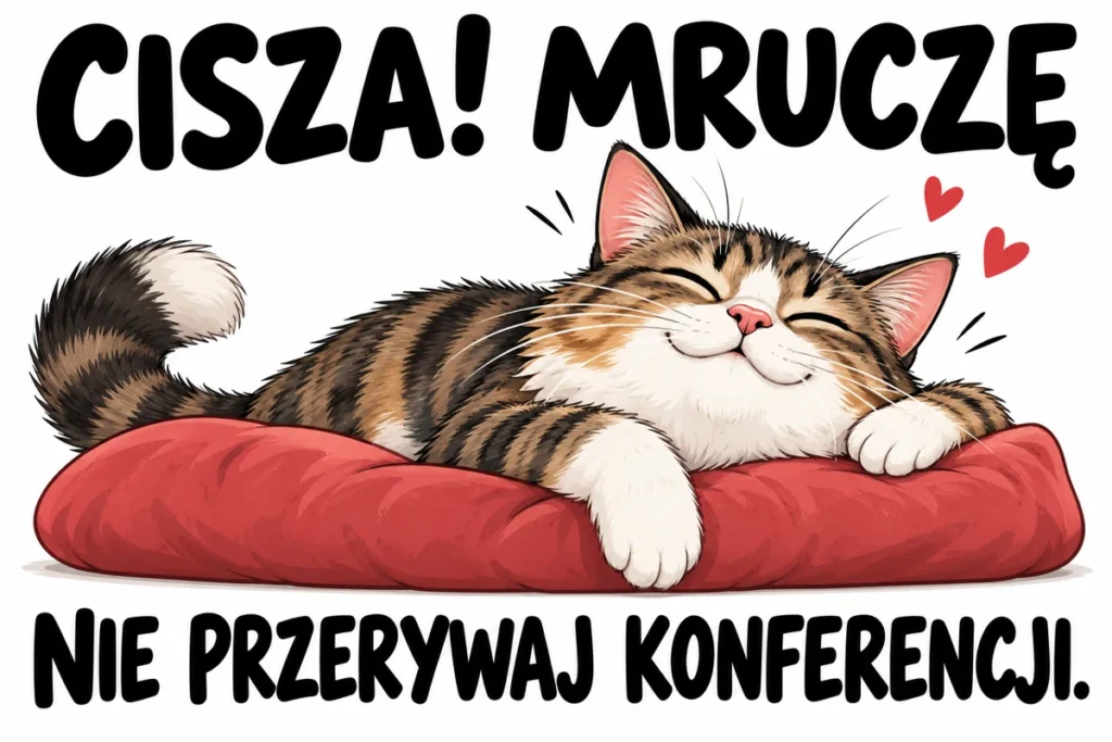 CISZA! MRUCZĘ — NIE PRZERYWAJ KONFERENCJI.