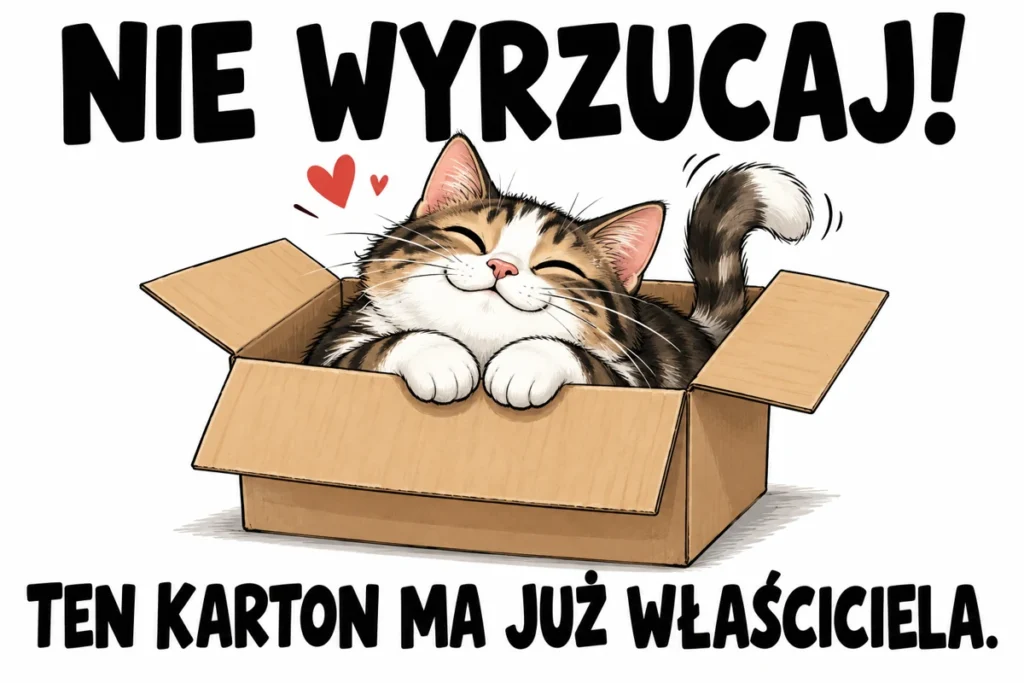 NIE WYRZUCAJ! — TEN KARTON MA JUŻ WŁAŚCICIELA.