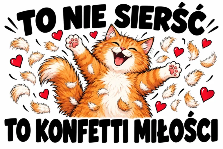TO NIE SIERŚĆ — TO KONFETTI MIŁOŚCI | tabliczka Bogler 30 × 20 cm