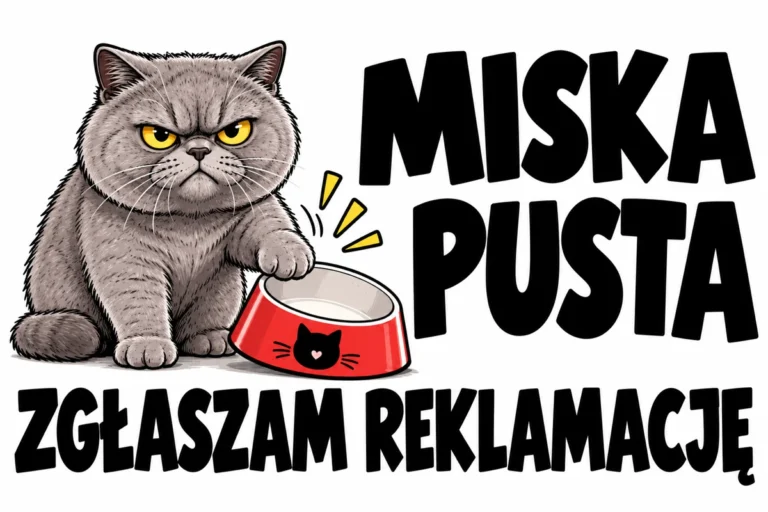 MISKA PUSTA — ZGŁASZAM REKLAMACJĘ | tabliczka Bogler 30 × 20 cm