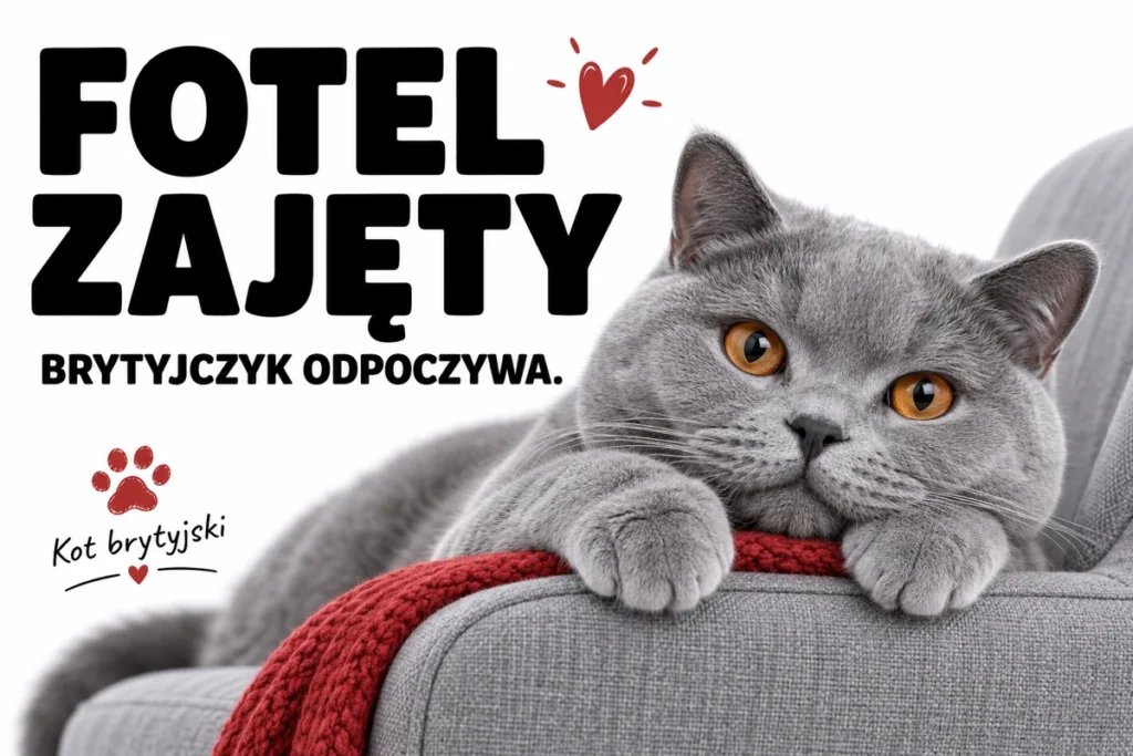FOTEL ZAJĘTY — BRYTYJCZYK ODPOCZYWA. | tabliczka Bogler 30 × 20 cm