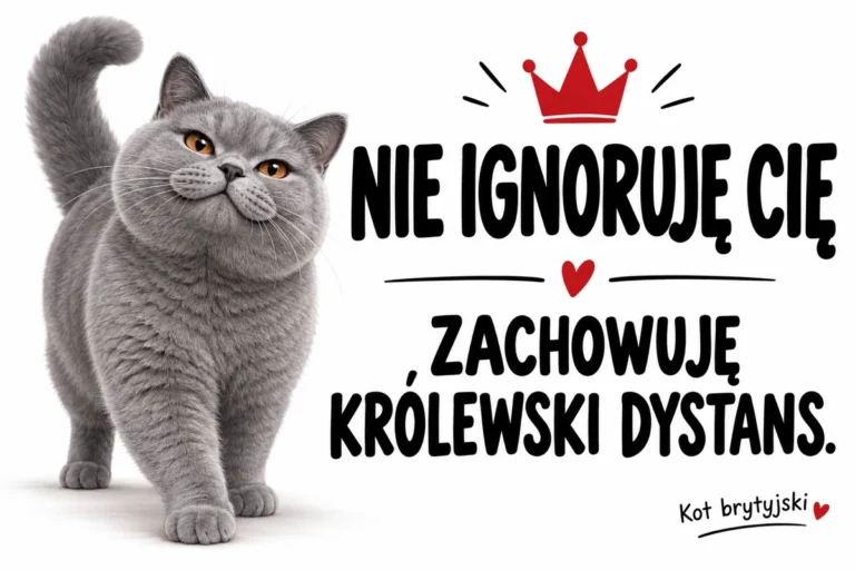 NIE IGNORUJĘ CIĘ — ZACHOWUJĘ KRÓLEWSKI DYSTANS. | tabliczka Bogler 30 × 20 cm