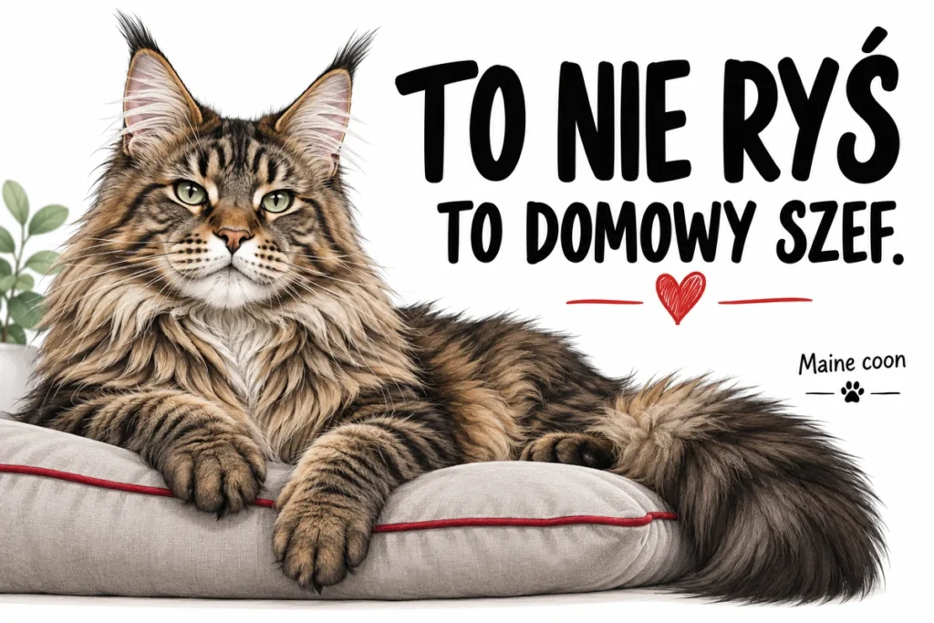TO NIE RYŚ — TO DOMOWY SZEF. | tabliczka Bogler 30 × 20 cm