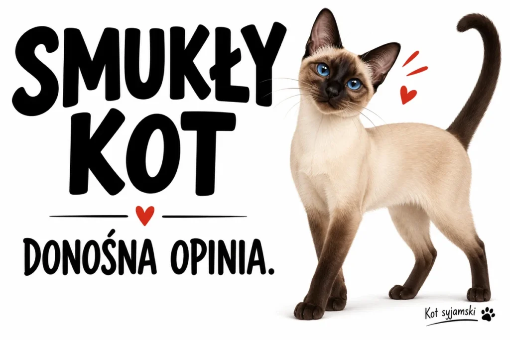 SMUKŁY KOT — DONOŚNA OPINIA. | tabliczka Bogler 30 × 20 cm