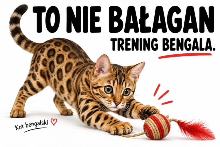 TO NIE BAŁAGAN — TRENING BENGALA. | tabliczka Bogler 30 × 20 cm