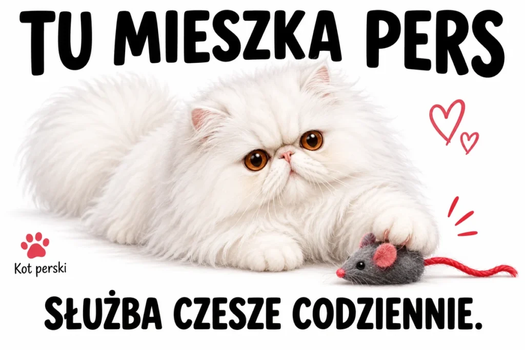 TU MIESZKA PERS — SŁUŻBA CZESZE CODZIENNIE. | tabliczka Bogler 30 × 20 cm
