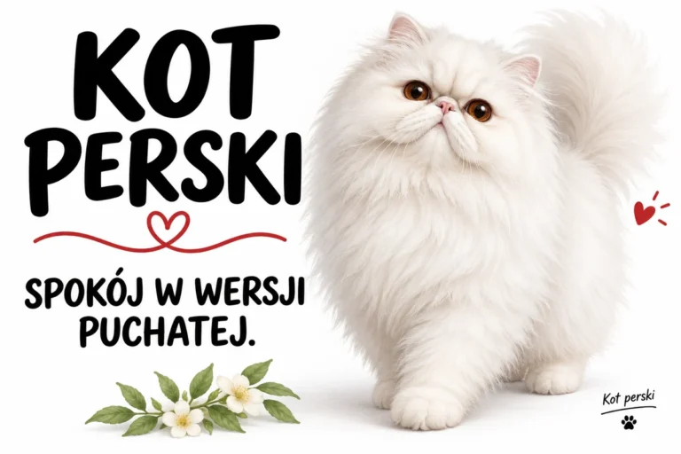 KOT PERSKI — SPOKÓJ W WERSJI PUCHATEJ. | tabliczka Bogler 30 × 20 cm