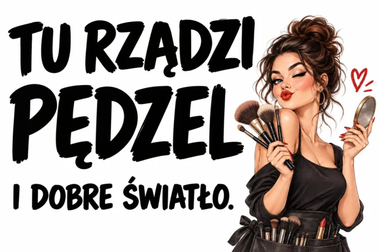 TU RZĄDZI PĘDZEL — I DOBRE ŚWIATŁO. | tabliczka Bogler 30 × 20 cm
