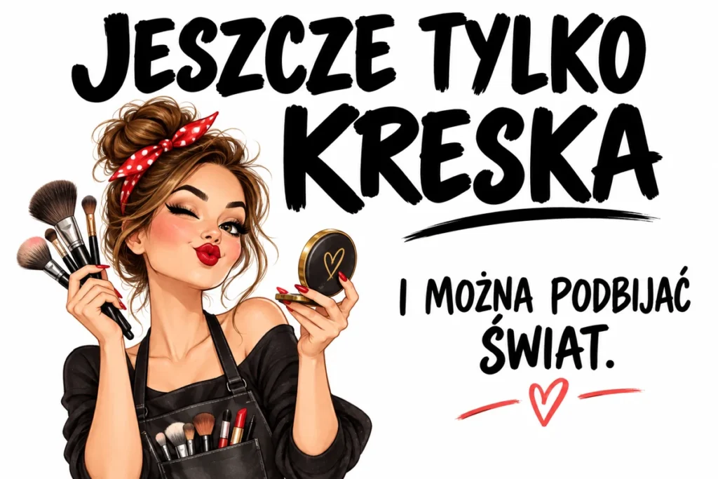 JESZCZE TYLKO KRESKA — I MOŻNA PODBIJAĆ ŚWIAT. | tabliczka Bogler 30 × 20 cm