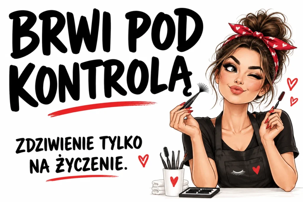 BRWI POD KONTROLĄ — ZDZIWIENIE TYLKO NA ŻYCZENIE. | tabliczka Bogler 30 × 20 cm