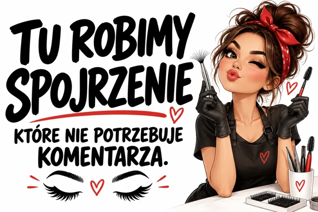 TU ROBIMY SPOJRZENIE — KTÓRE NIE POTRZEBUJE KOMENTARZA. | tabliczka Bogler 30 × 20 cm
