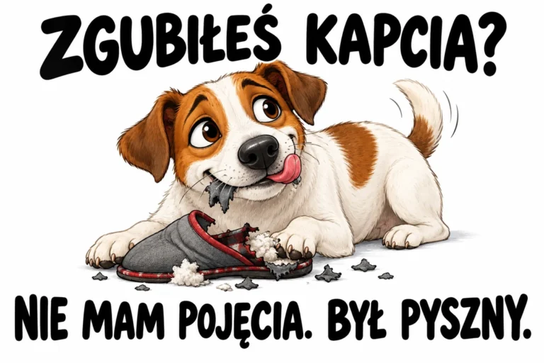 ZGUBIŁEŚ KAPCIA? — NIE MAM POJĘCIA. BYŁ PYSZNY.