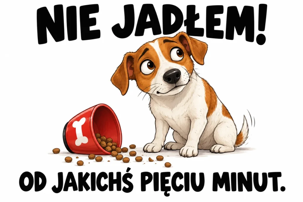 NIE JADŁEM! — OD JAKICHŚ PIĘCIU MINUT.