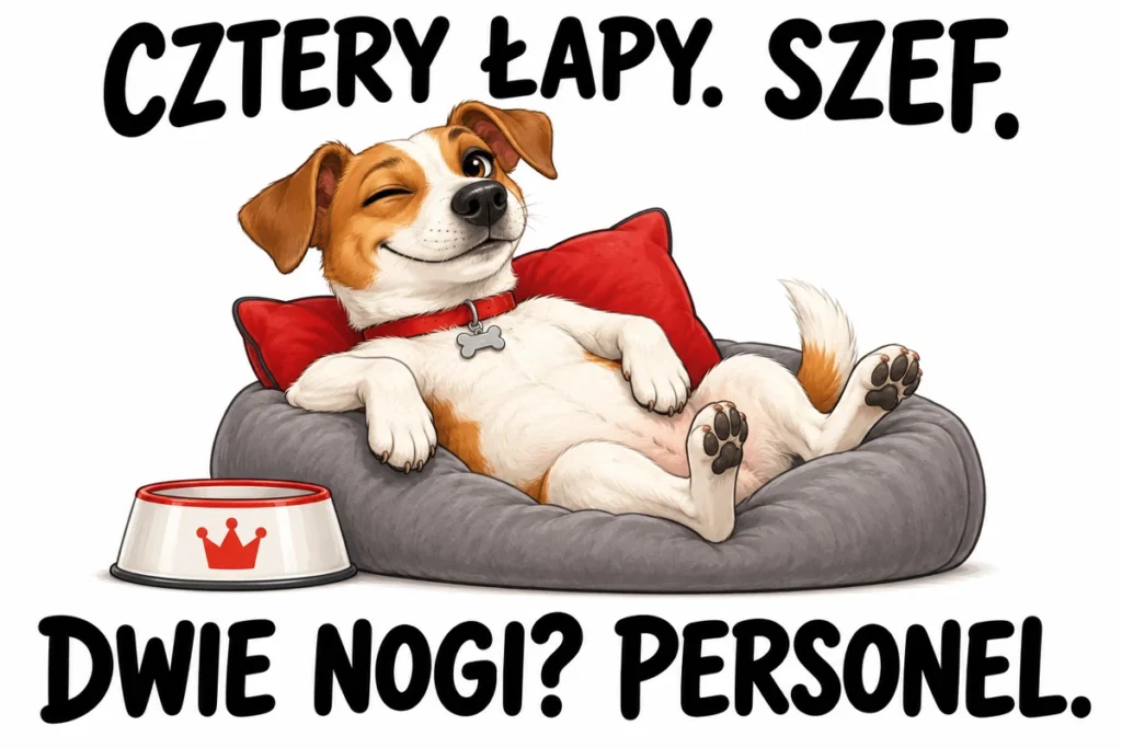 CZTERY ŁAPY. SZEF. — DWIE NOGI? PERSONEL.